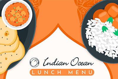 Indian Ocean Lunch Menu